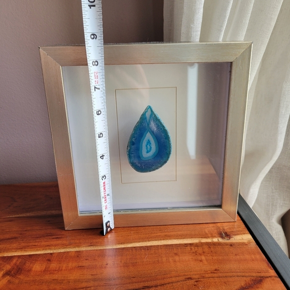 Natural Geote Agate Modern Decor Shadow Box Frame with Glass Inlay - Picture 6 of 9